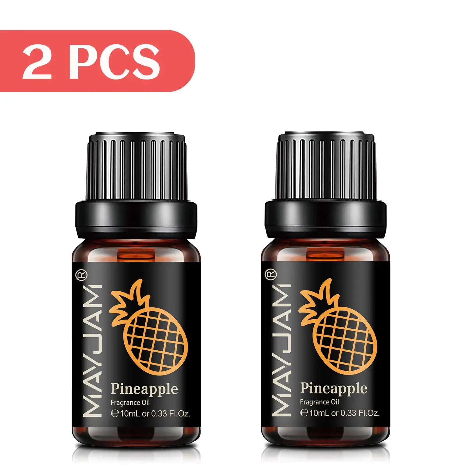 MAYJAM Fruit Essential Oil 10ml Assorted Fruit Fragrance for Diffuser Candle Cherry Banana Papaya Grape Litchi Guava Kiwifruit Pear
