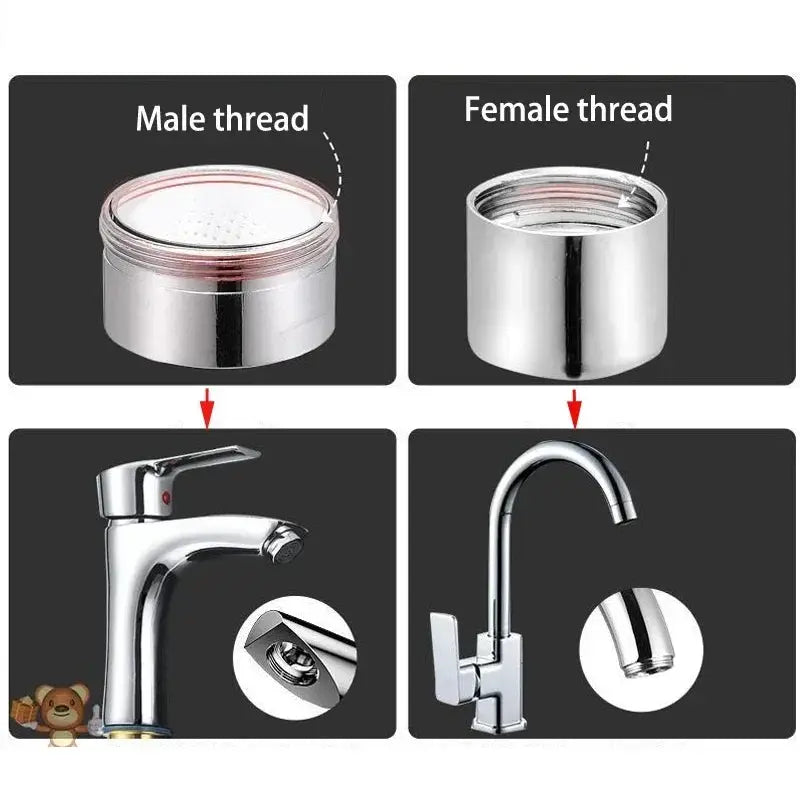 Stainless Steel Faucet Connector Set M22 To M20 M18 M28 Threads Water Tap Adapter For Kitchen Purifier