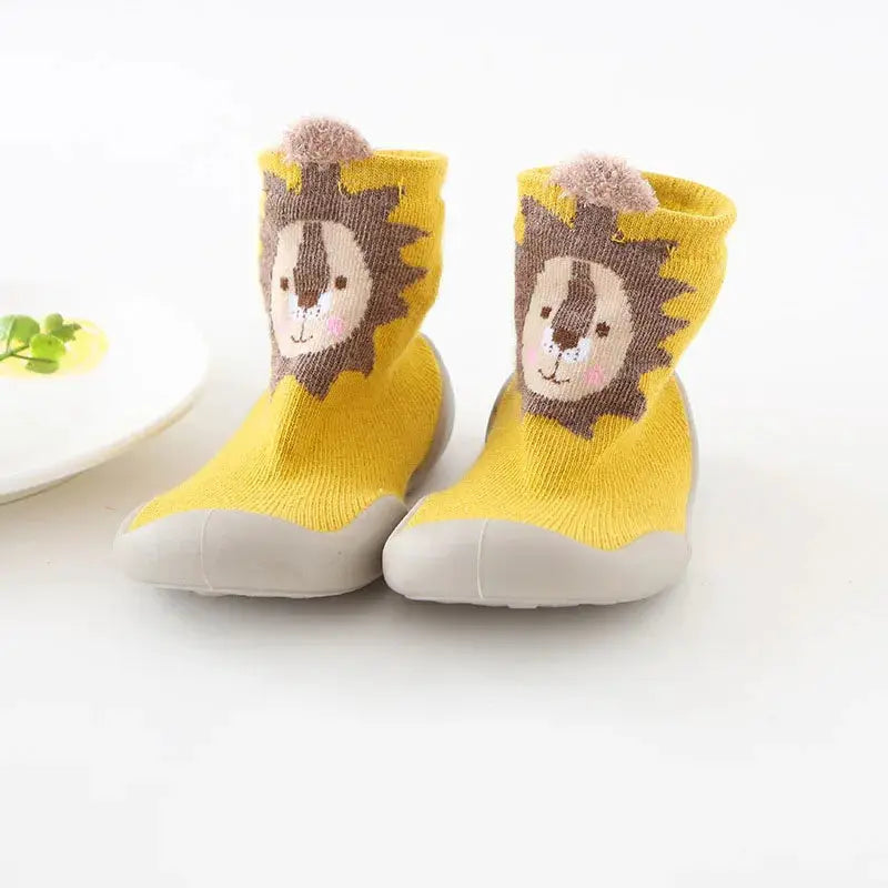 Baby Shoes Toddler First Walkers Infant Knit Booties With Rubber Soft Non Slip Sole Casual Shoes Boys Girls