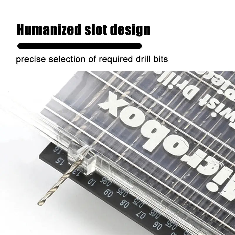 20 Pc Mini Twist Drill Bit Set 0.3mm To 1.6mm High Speed Steel For Woodworking Plastics PVC Circuit Board Micro Drilling