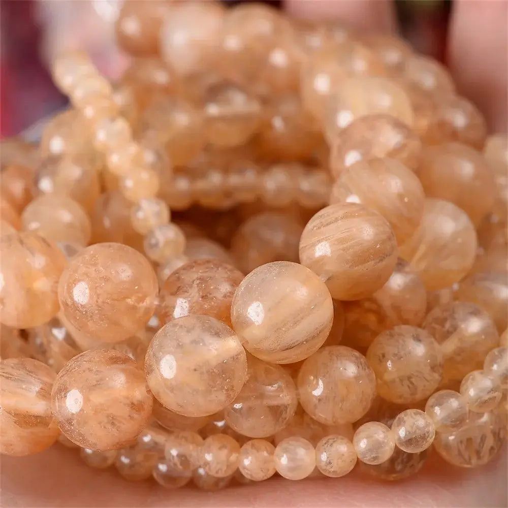 Natural Stone Beads Lava Jasper Tiger Eye Quartz Agate Round Beads 4 To 12mm For Jewelry Making DIY Bracelet Accessories