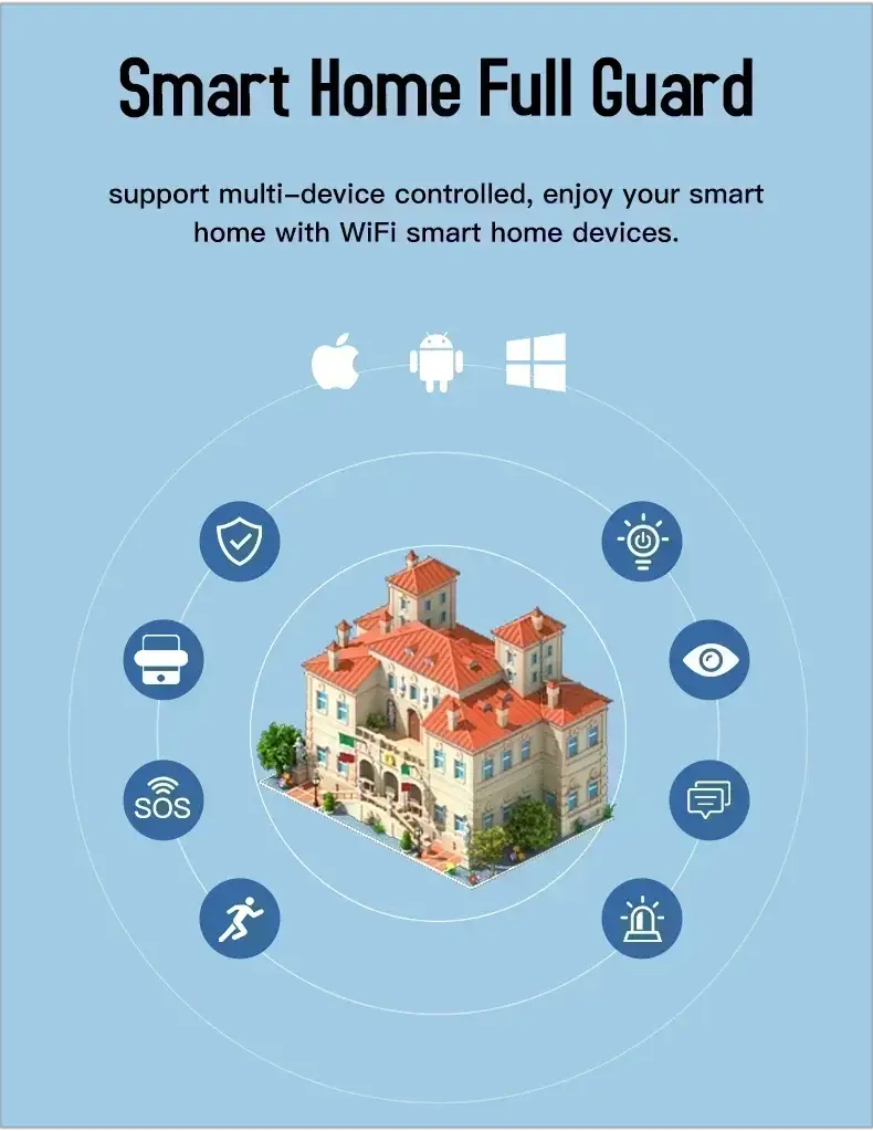 Tuya WiFi Zigbee door/window contact sensor by Simples Market for smart home, compatible with Smart Life, Alexa and Yandex.