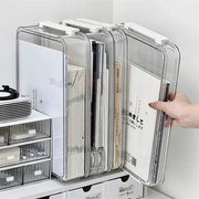 Acrylic Transparent Desktop Paper Storage Box For A4 Files And Exam Papers Dustproof Document Organizer