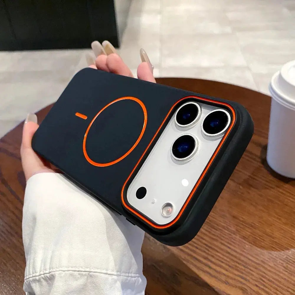 Luxury Magnetic Matte Soft Phone Case For iPhone 11 To 17 Pro Max MagSafe Compatible Shockproof Wireless Charging