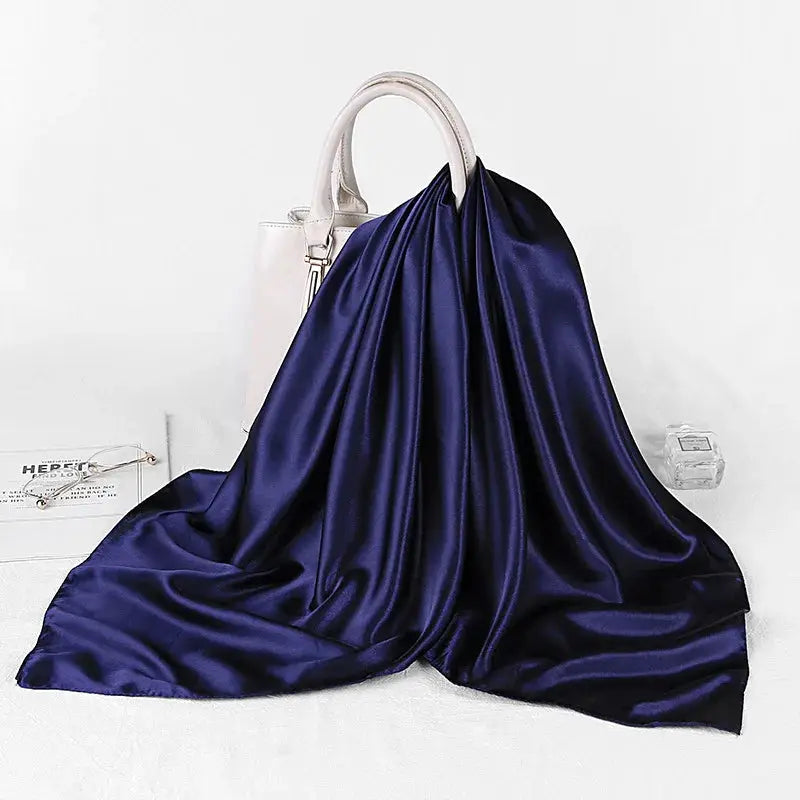SatinLuxe 90x90 cm Satin Square Hijab Scarf For Everyday Modest Style And Elegant Wrap