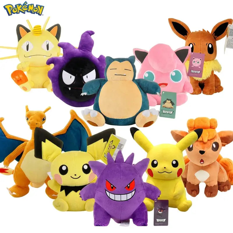 Pokemon Gengar Plush Toy Official Licensed Soft Plush Doll Cute Kawaii Cartoon Gift For Kids