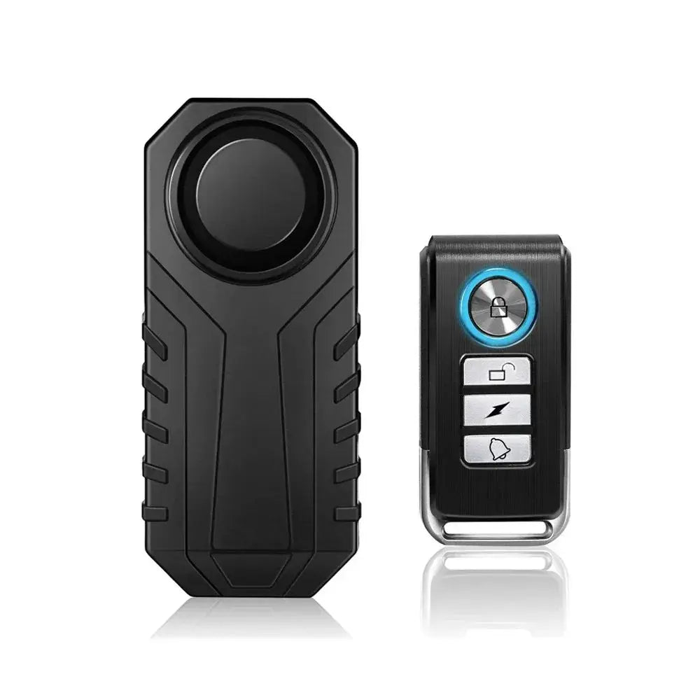 Simples Market 113dB bike anti-theft alarm with wireless remote, black