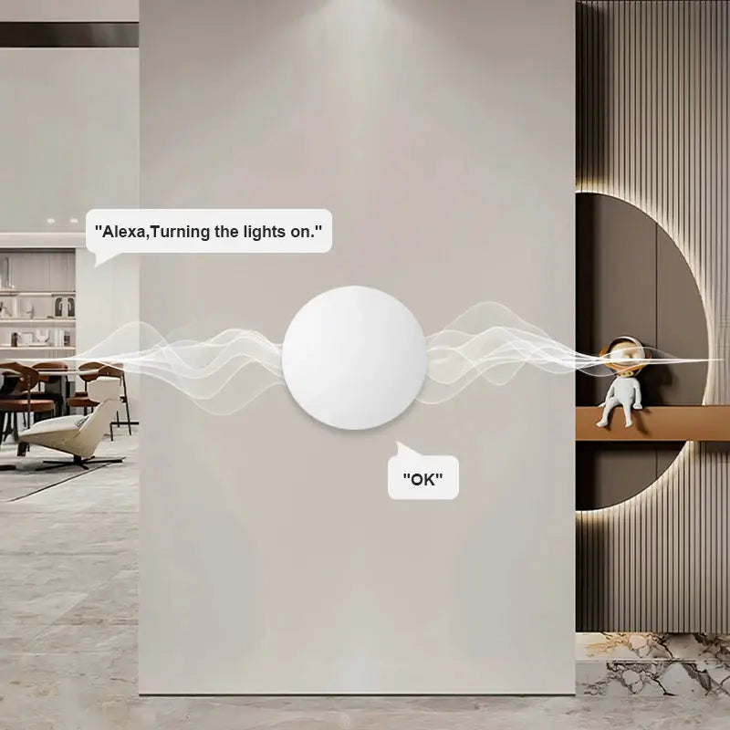 Simples Market Zigbee smart wireless button switch, white round wall controller for Tuya Smart Life, Google Home Alexa