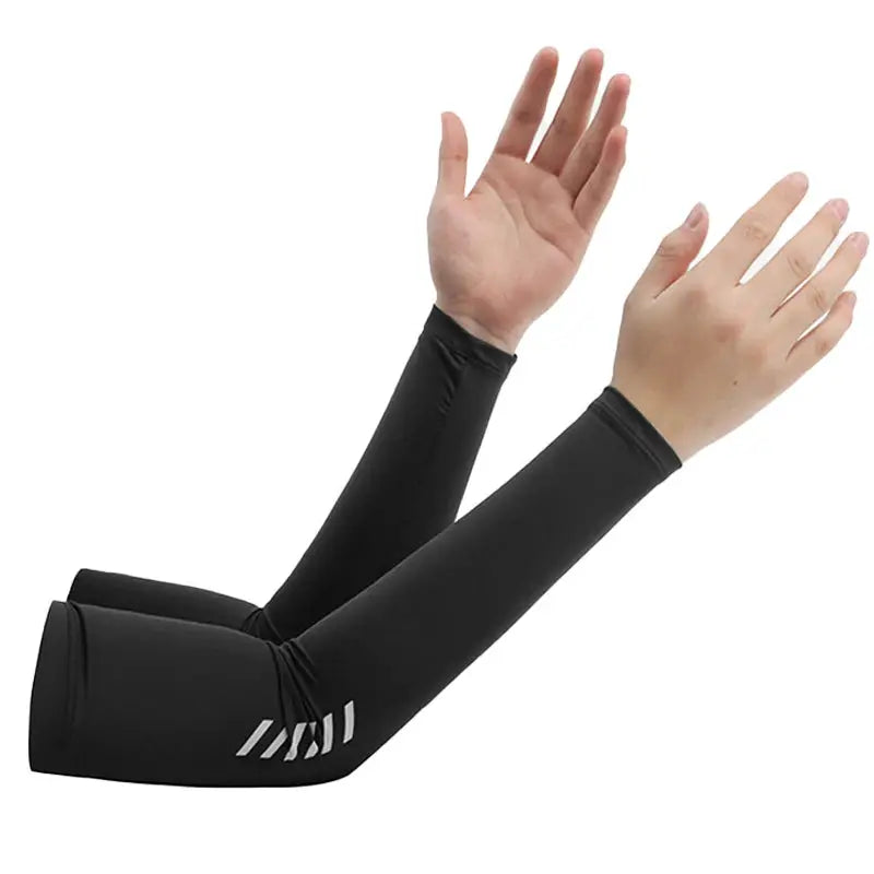 Men's Ice Silk Sunscreen Sleeves For Summer UV Protection Driving And Cycling Outdoor Arm Covers
