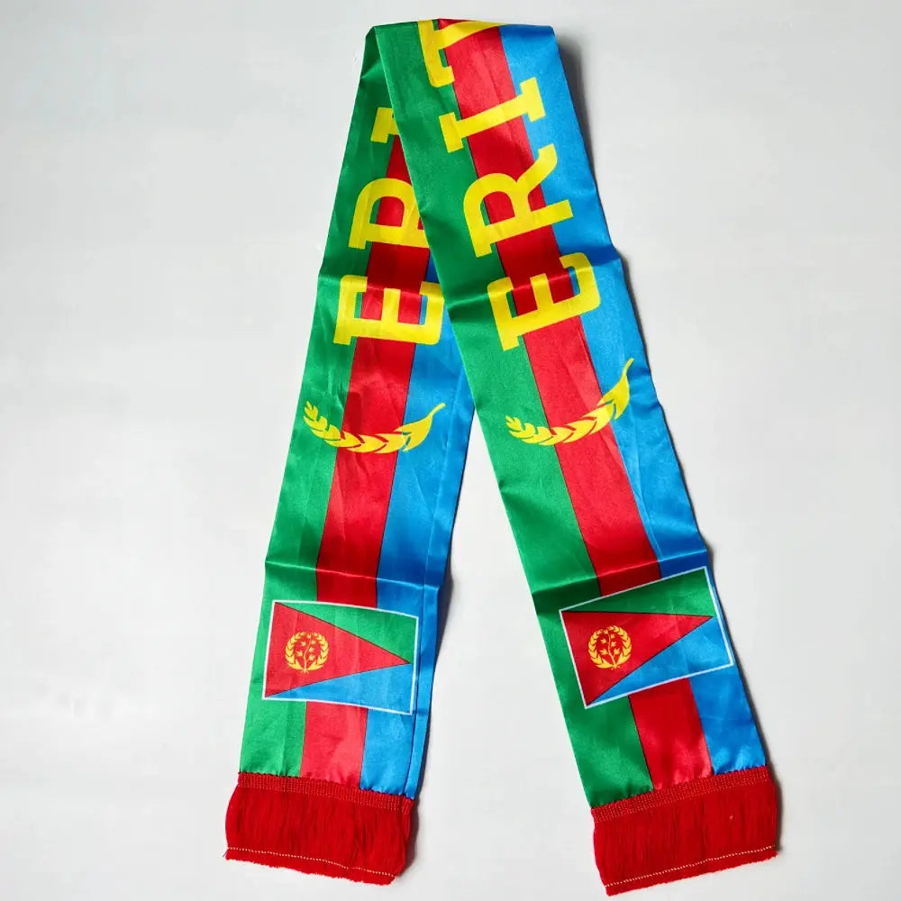 Double Sided Satin Scarf Flag USA Mexico Netherlands Iraq Haiti France