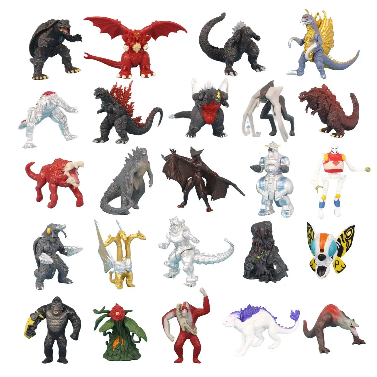 Godzilla Vs King Kong 24 Piece Set Highly Detailed Collectible PVC Figures 17cm Tall