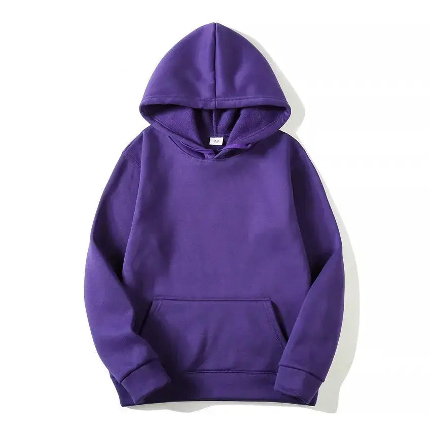 NovaWear Unisex Solid Color Hoodie Sweatshirt All Season Comfort Regular Fit Polyester Knit