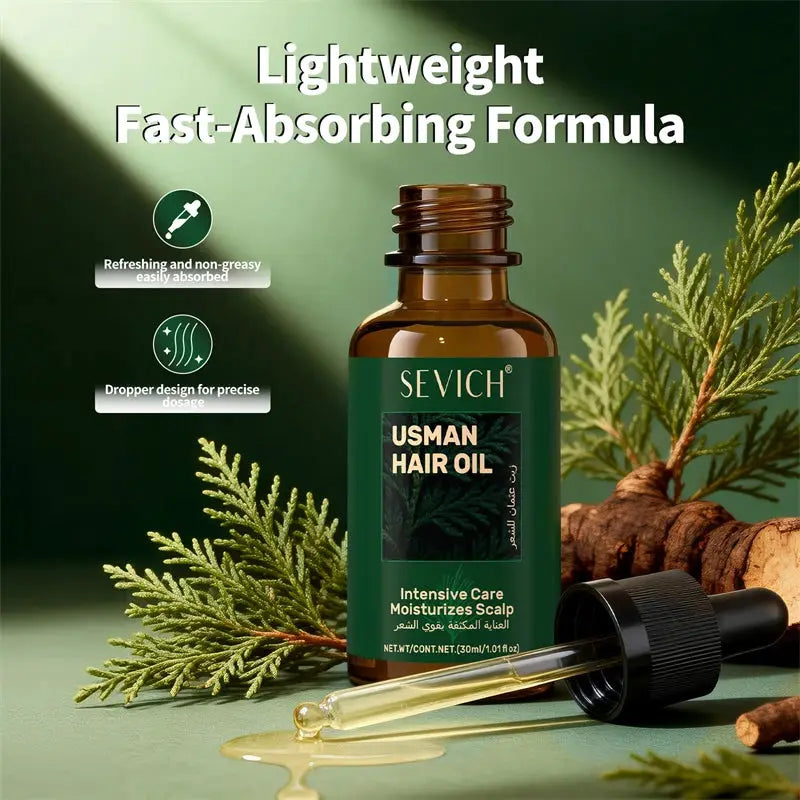 Anti Hair Loss Serum Set Hair Growth Essential Oil Usman Hair Regrowth Shampoo Soap Hair Care Thickening Oil Spray For Men Women
