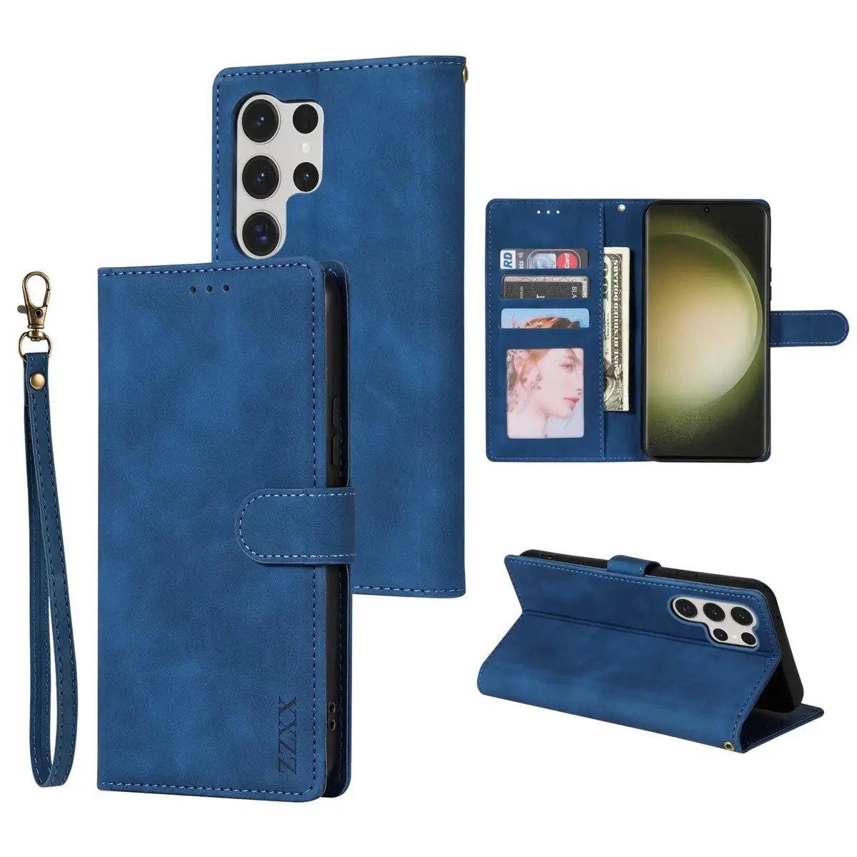 NovaShield Wallet Magnetic Flip Leather Case Skin Friendly Card Slot Protection For Samsung Galaxy Phones