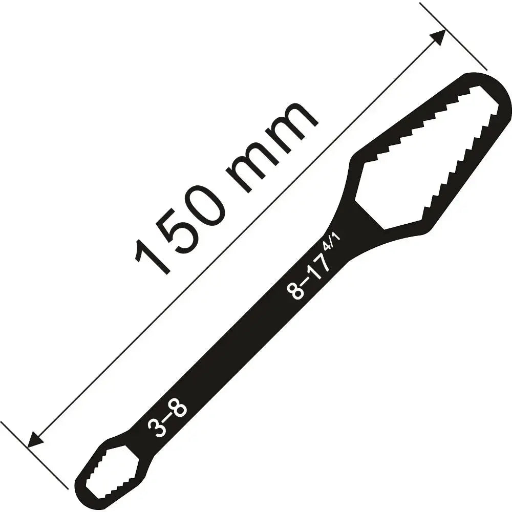 Universal Adjustable Torx Wrench 3 To 17mm Double Headed Self Tightening Spanner For Nuts And Bolts Factory Tools
