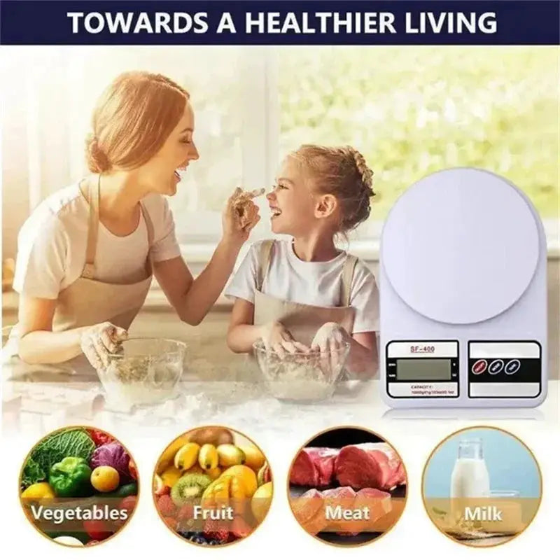 ChefMaster 10 Kilograms Digital Kitchen Scale With 1 Gram Precision For Food Baking Cooking And Postal Use