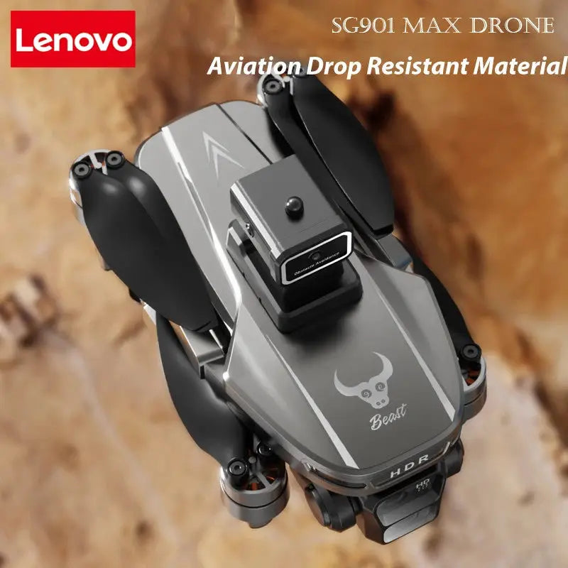 Lenovo SG901 MAX drone with gray folding chassis and Beast logo