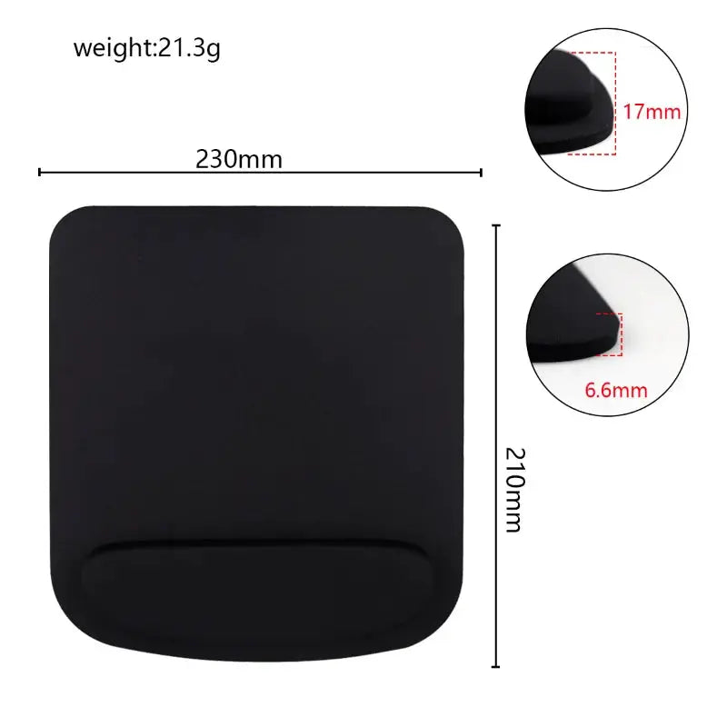 Ashiboogoole Ergonomic EVA Mouse Pad Wrist Rest for Computer and Office Use Solid Color Comfort Mat