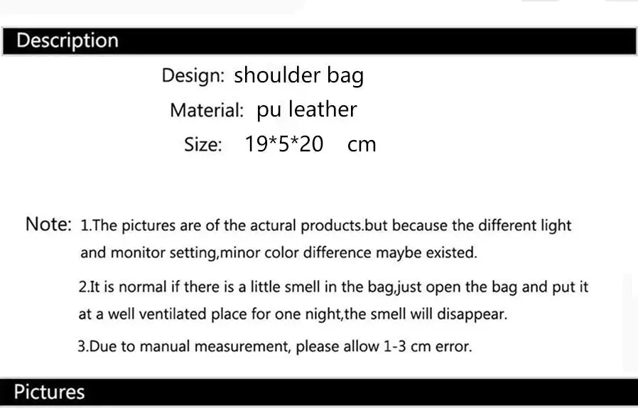 Vintage Style Women Handbag brown PU leather shoulder bag by Simples Market, crossbody, 19x5x20 cm