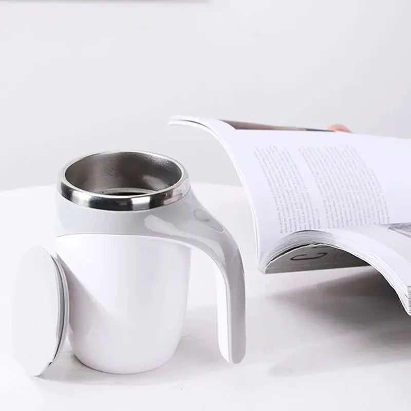 Automatic Stirring Cup Mug Rechargeable Portable Electric Stirring Stainless Steel Magnetic Base For Coffee And Tea
