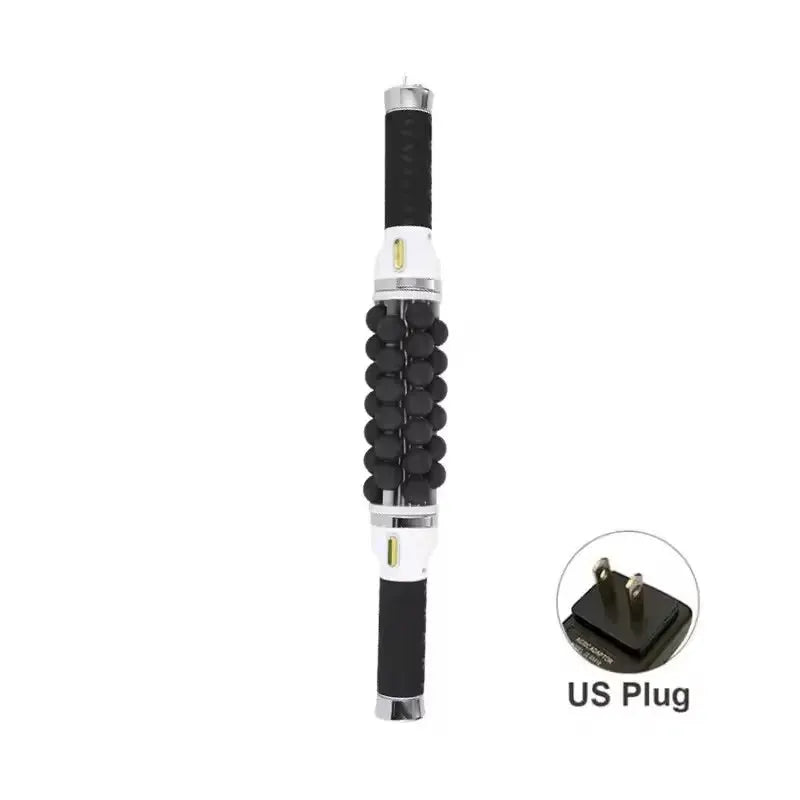 40W high-frequency rolling bead massager with black bead rollers and US plug