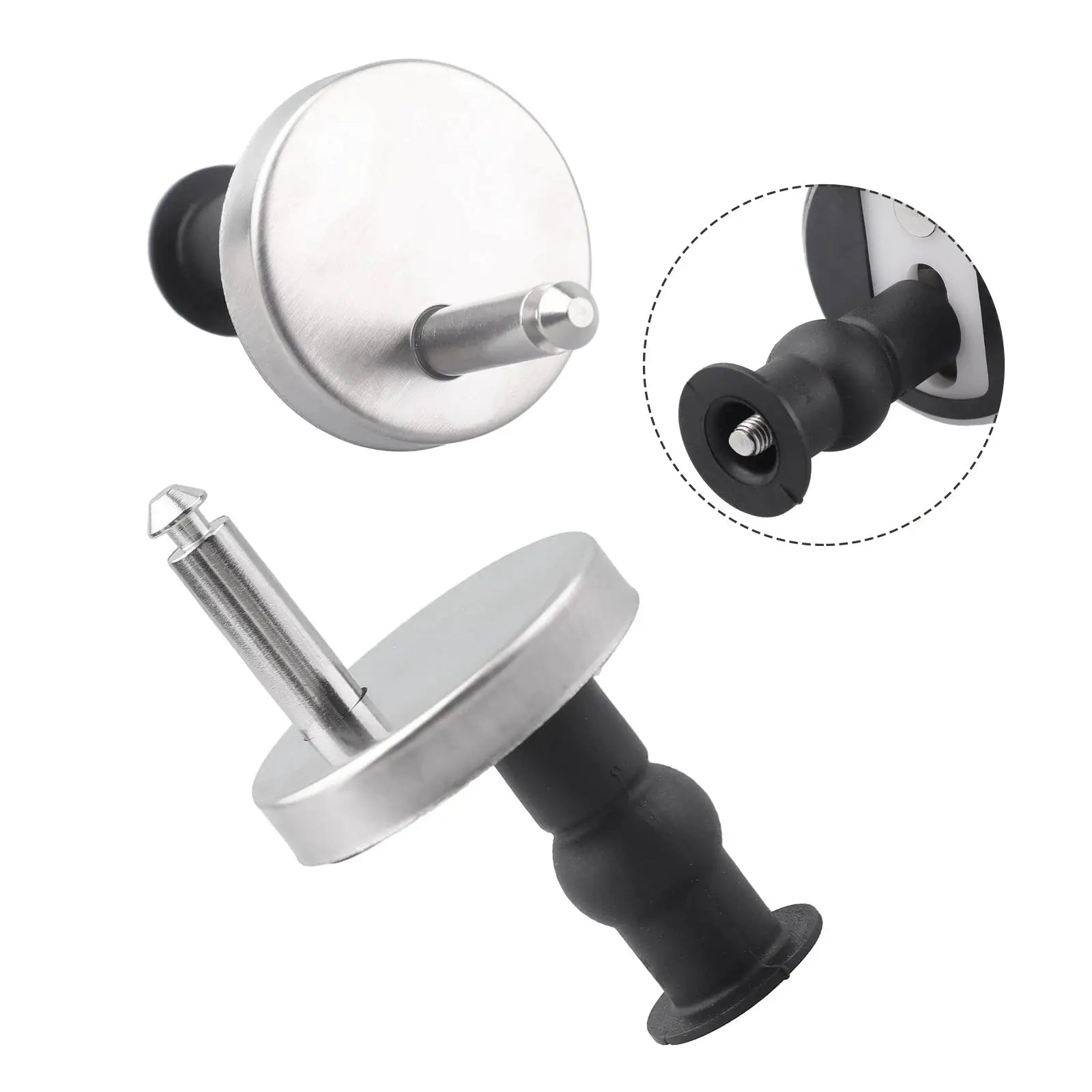2x Toilet Seat Hinges Soft Close Quick Release Heavy Duty Stainless Steel Hinge Pair For Toilet Accessories Vibratit