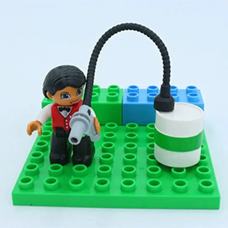 Big Building Blocks Compatible With Large Bricks Road Plates Car Parking Fuel Station Traffic Educational Toys For Kids