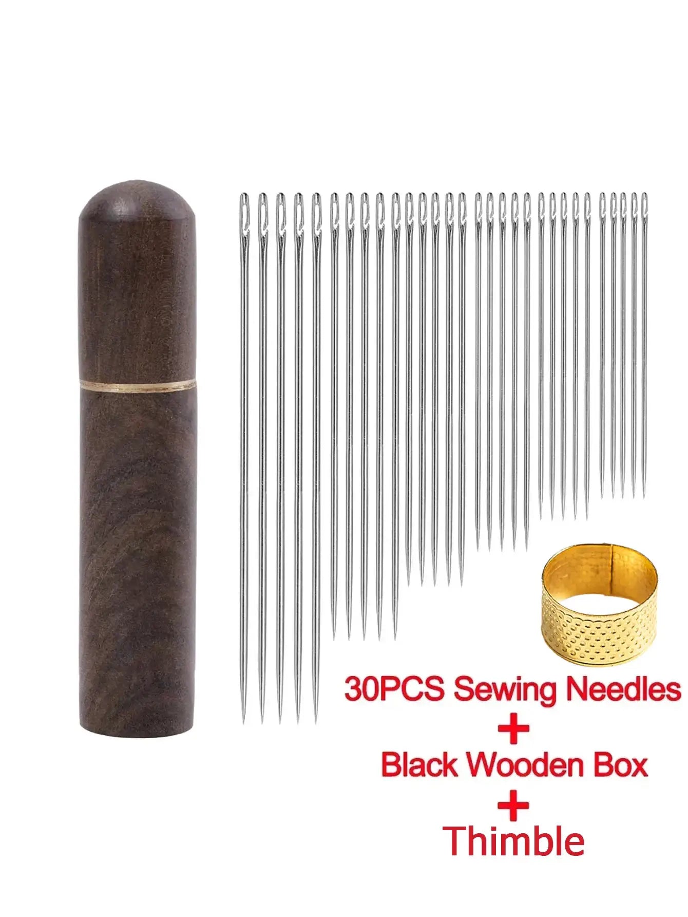 Side Hole Blind Sewing Needles Stainless Steel Self Threading Hand Sewing Pins For DIY Home Crafts Elderly Friendly