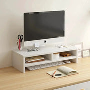 Monitor Riser Stand Ergonomic Laptop Stand Desk Organizer Keyboard Storage For Home Office