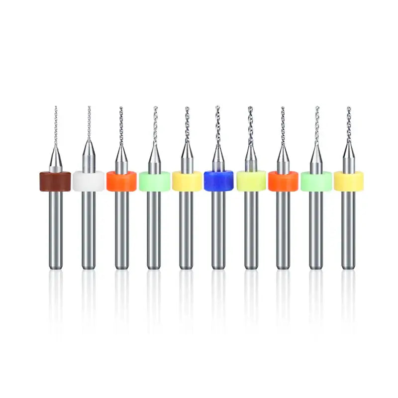 XCAN 0.1mm–2.0mm Carbide PCB Drill Bit Set for Printed Circuit Boards Mini CNC Drilling