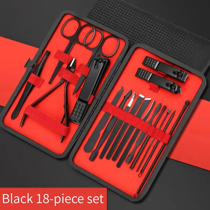 Nail Clipper Set Professional Manicure And Pedicure Tools Stainless Steel Grooming Kit For Nails