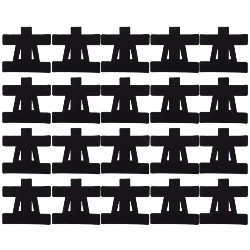Kinesiology shoulder tape precut strips, Simples Market, 20 black pieces, waterproof and breathable
