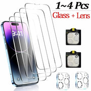 ApexShield All Model Tempered Glass Screen Protector For iPhone 11 To 17 Pro Max Cameras Ultra Clear 9H Hardness