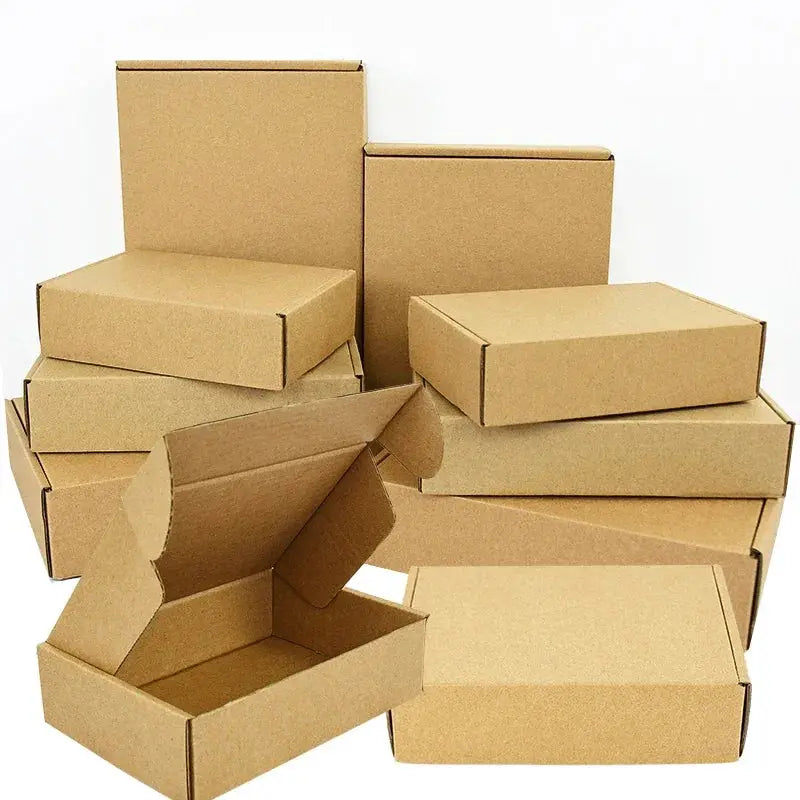 Simples Market brown kraft paper gift boxes, multi-size 5-piece set for wedding gifts, soaps, or biscuits.