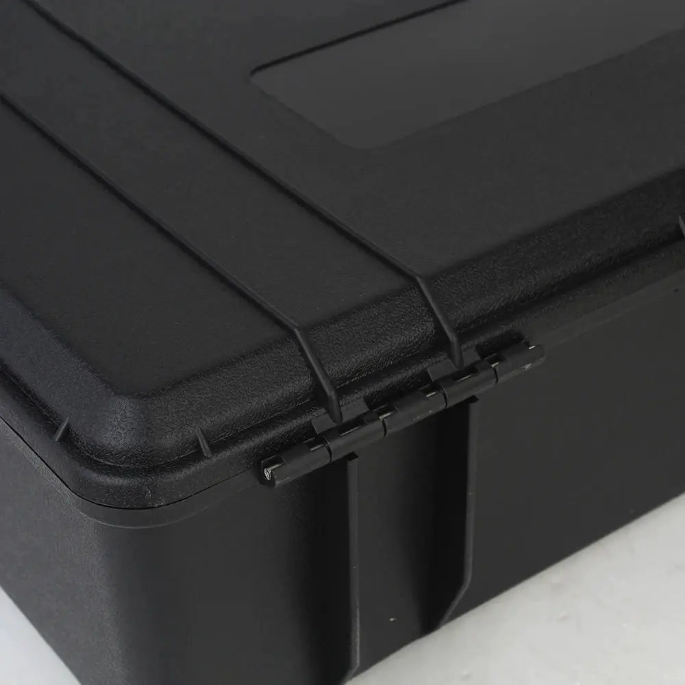 Tool box case black hard plastic, waterproof carrying case for tools and equipment