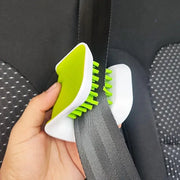 AutoGleam Car Interior Seat Belt Cleaning Brush Dual Sided U Shaped Tray Diamond Sponge Reaches Tight Crevices