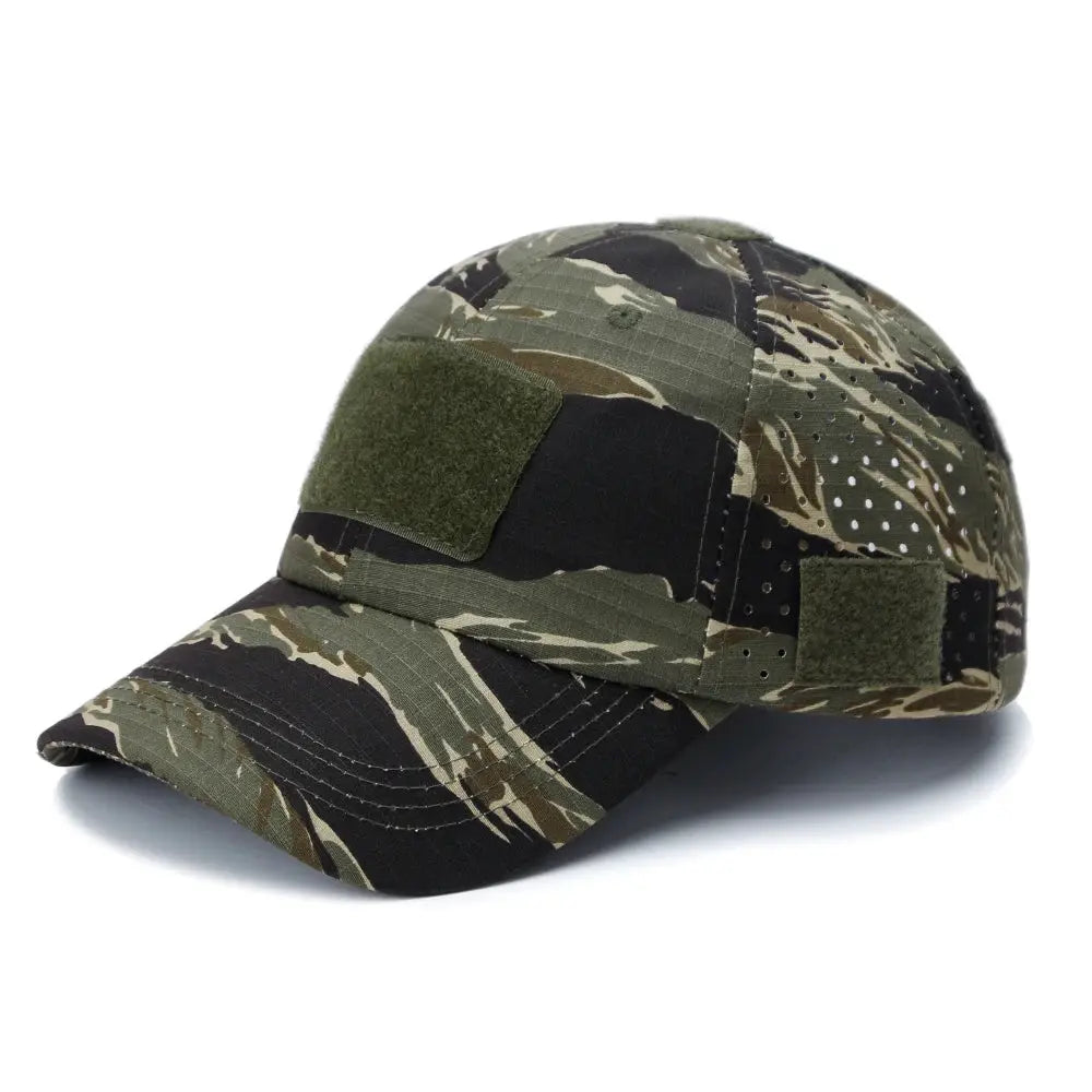 Mens Camouflage Baseball Cap Breathable Sun Protection Hat For Outdoor Sports Hunting Hiking Camping Beach Fishing