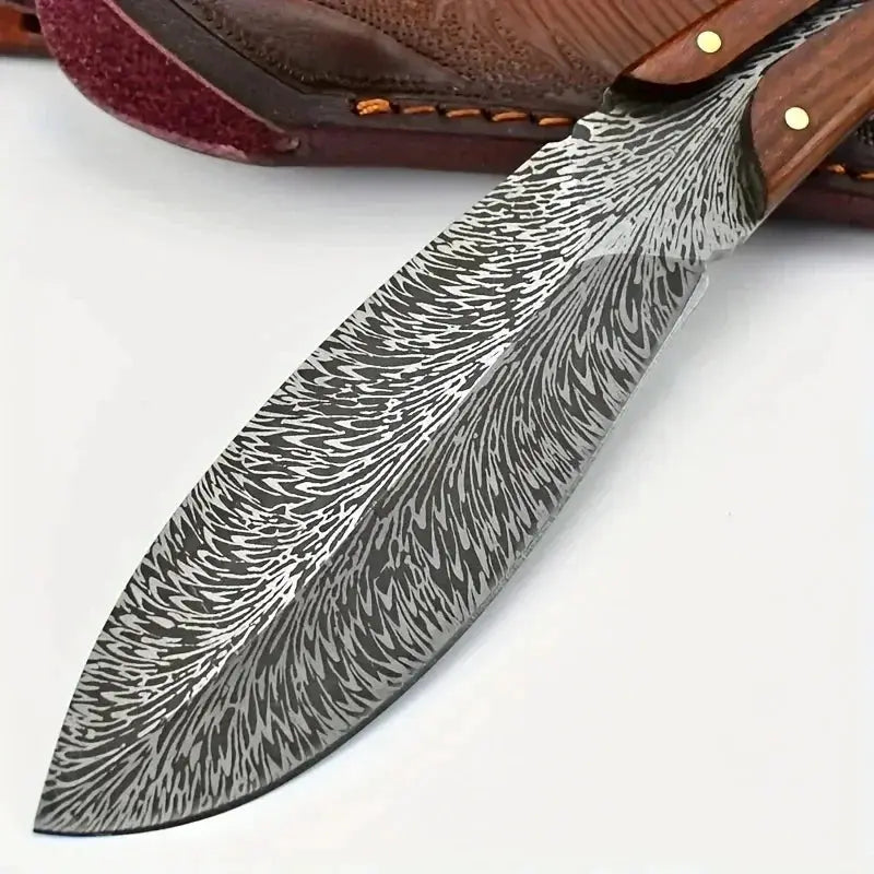 ChefMate Boning Filleting Utility Knife With High Carbon Stainless Steel Blade And Wooden Handle