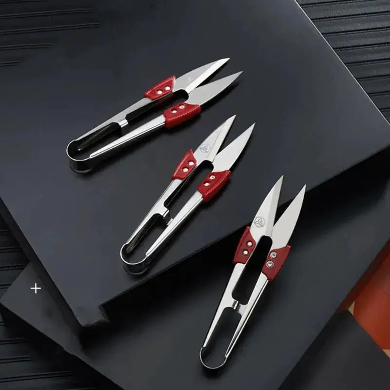 Stainless Steel Yarn Shears Cutting Scissors For Sewing Embroidery Cross Stitch Fabric U Thread Scissors