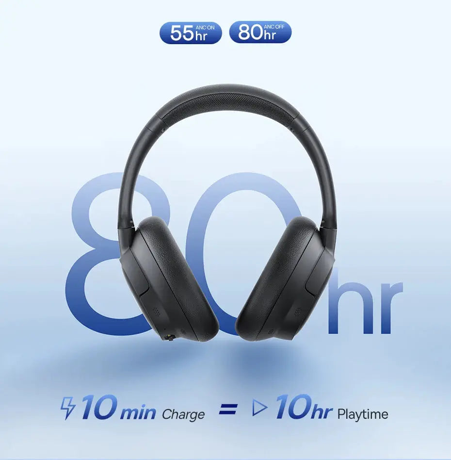 Baseus EH10 NC ANC wireless headphones, black, over-ear