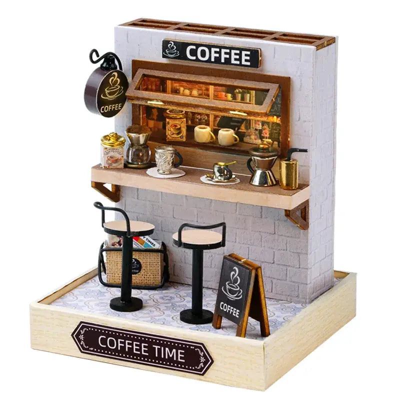 Wooden Miniature Doll House Kit DIY 3D Puzzle Building Model For Birthday Gifts And Home Decor Display