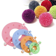 8 Piece Fluff Ball Pom Pom Maker Kit With Four Sizes For Knitting Loom Crafts Kids DIY Tools