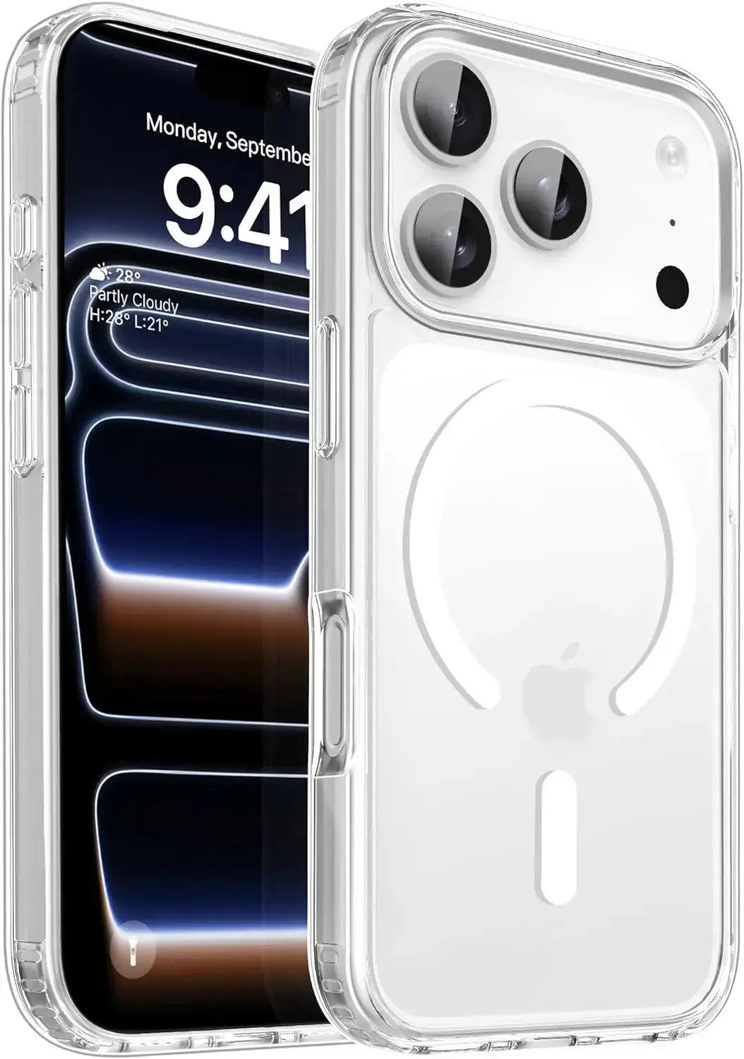 Simples Market transparent MagSafe phone case for iPhone, clear and wireless charging compatible