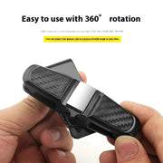 80 Degree Rotating Multi Functional Car Eyeglass Storage Clip Bidirectional Automobile Eyeglass Holder for Easy Access