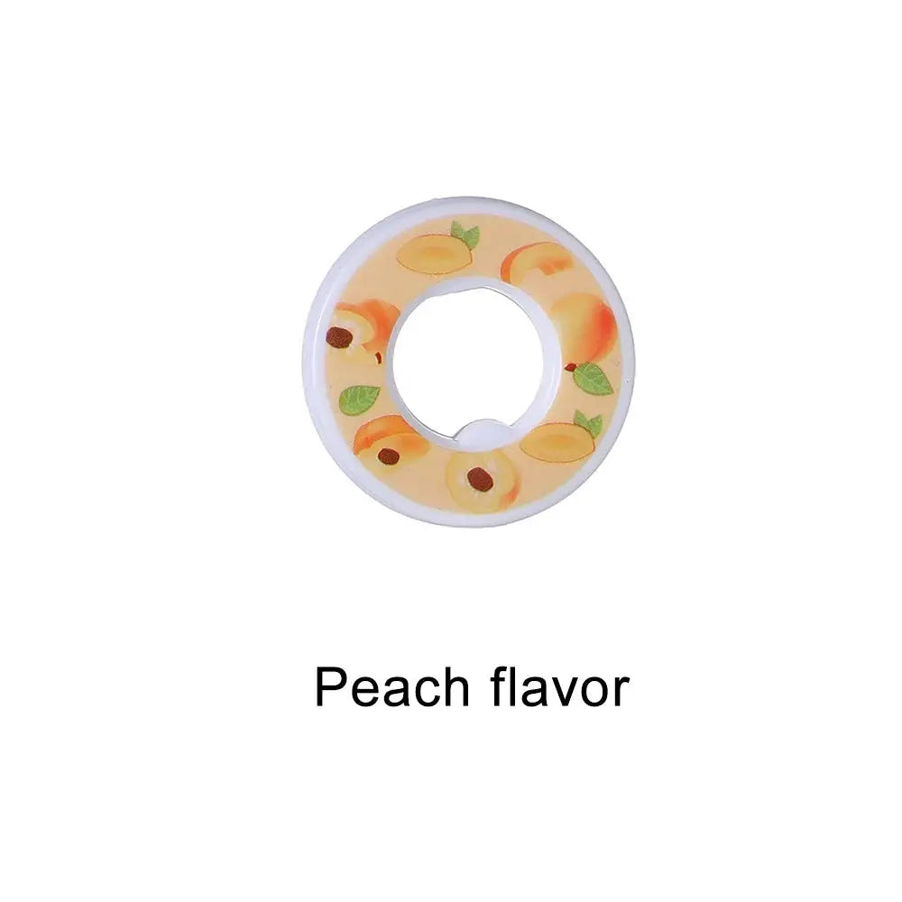 Peach flavor air flavor pod ring for water bottles with peach illustrations