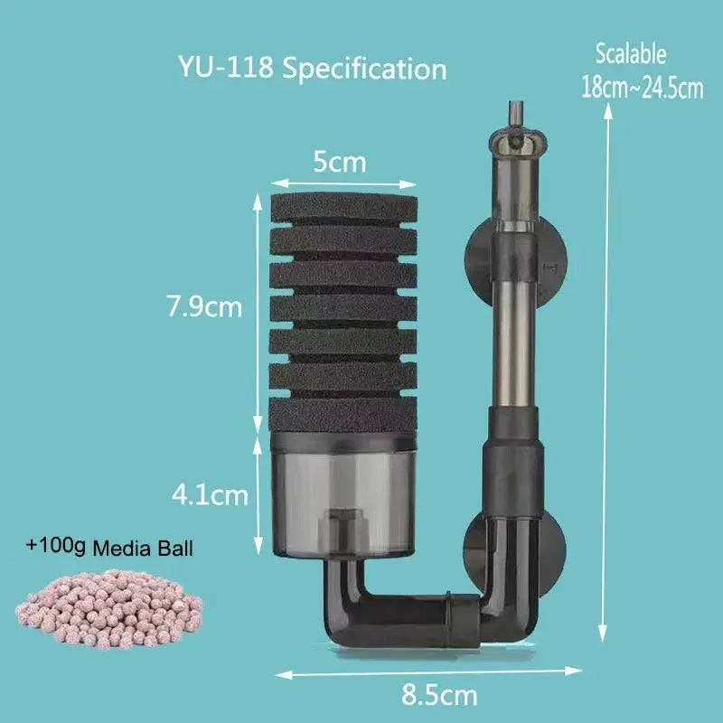 Biochemical Sponge Filter For Aquarium Bio Filter Quiet Operation Improves Water Quality And Oxygen Solubility