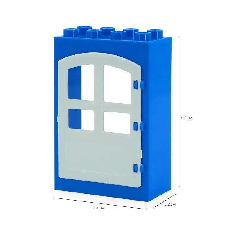 Big Building Blocks Houses Kit With Doors Windows Walls And Roof Compatible With Large Bricks Boys And Girls Toy Gifts