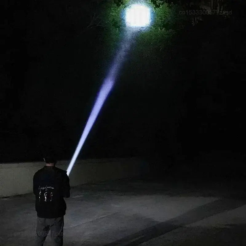Mijia Outdoor Flashlight Rechargeable High Power Light With Adjustable Focus And Long Range Floodlight Side Lights