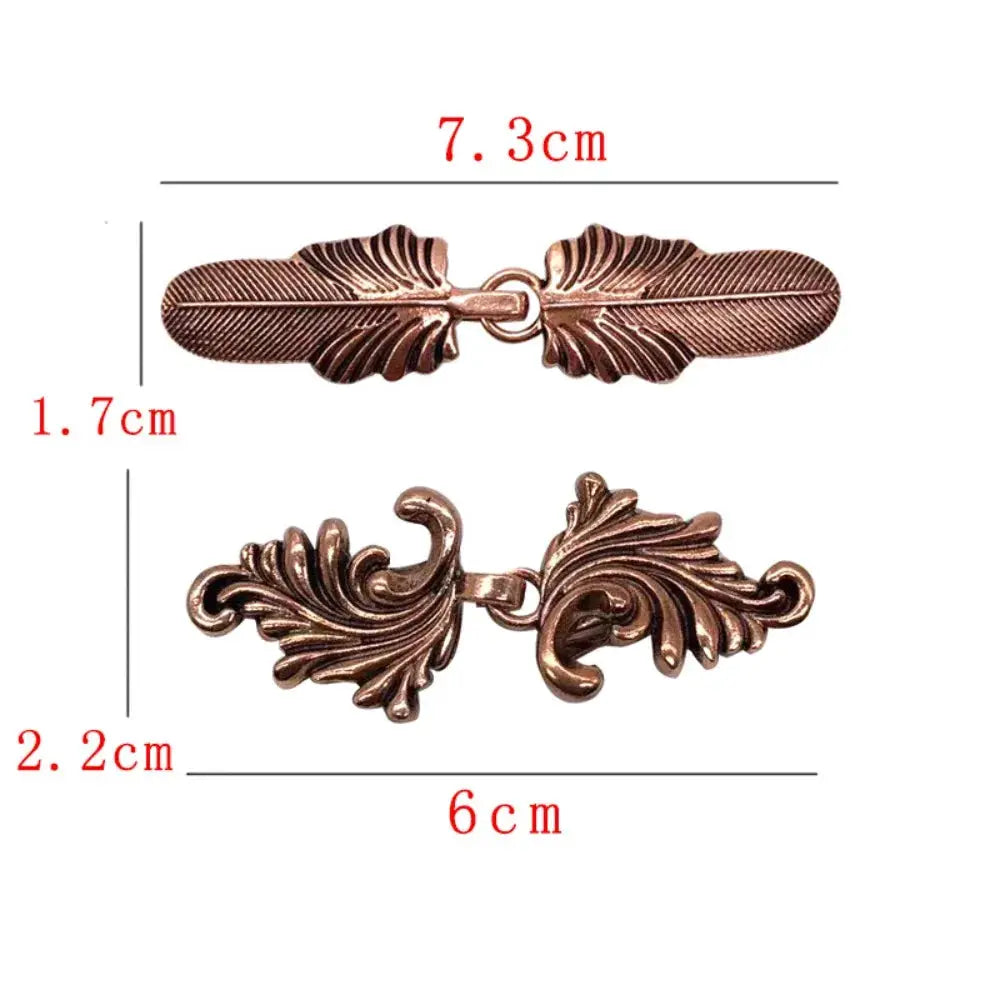 HeritageWeave Vintage Sweater Clips Durable Metal Cape Shawl Cardigan Fasteners For Dresses And Shirts