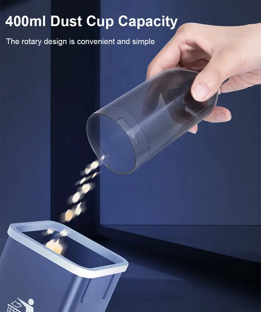 Simples Market wireless handheld car vacuum cleaner with transparent 400ml dust cup
